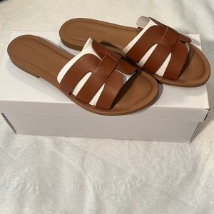 The Drop Women's Monika Flat H-Band Slide Sandal